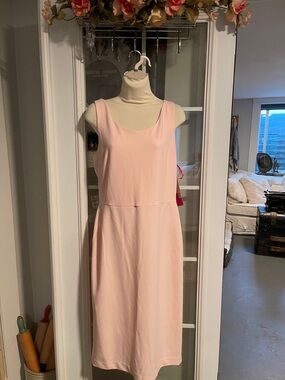Betsey Johnson Soft Pink Sleeveless Midi Dress